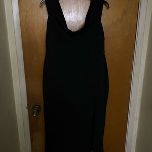 Black off the shoulder dress